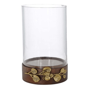 Vitale Diya Ahşap Çiçekli Mumluk 20x32 cm AK.EG0102