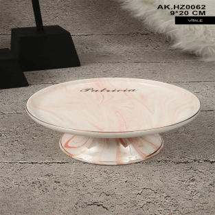 Vitale Pembe Seramik Dekoratif Kase AK.HZ0062