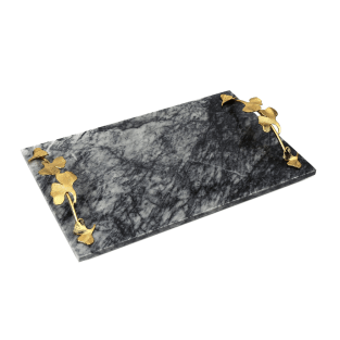 Vitale Siyah  Mermer Tepsi 25*41*7 Cm AK.KKD0106