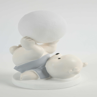 Vitale Polyester Gri Gece Lambası 25x16 cm AK.KZ0057