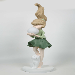 Vitale Yeşil Kız Gece Lambası 33x105 cm AK.KZ0062