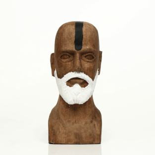 Vitale Naturel Boyama Sakallı Büst Dekor-14,5*17*30,5Cm AK.IT0121