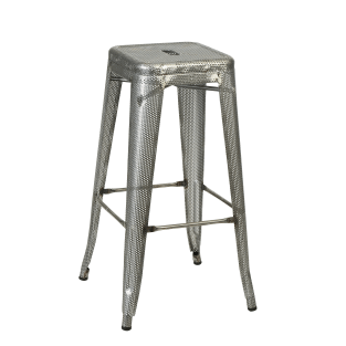 Vitale Tolix Bar Sandalyesi Gümüş 77 cm MS.SI138