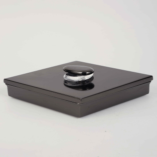 Vitale Volkan Siyah Kare Peçetelilk 15*15*9.5 cm MTFK.0176