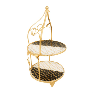 Vitale Lux Seramik Katlı Sunum Tepsisi 26x45 cm AK.IB0002