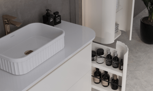 Fonksiyonel Banyo: Dolap İçi Düzenleme ile Maksimum Depolama Alanı!