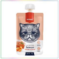 Wanpy Taze Somonlu ve Tavuklu Ezme Kedi Ödül Mamas