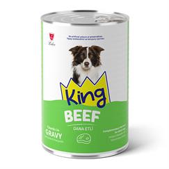 King Sos İçerisinde Et Parçacıklı Dana Etli Köpek 