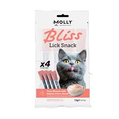 Molly Bliss Kedi Lick Snack Ton Balıklı Somonlu Sı