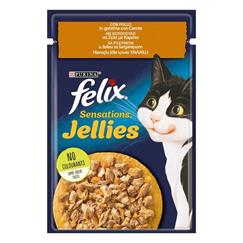 Felix Sensation Tavuk & Havuçlu Kedi Yaş Mama 85 G