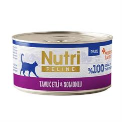 Nutri Feline Tavuk Etli Somonlu Tahılsız Kedi Kons