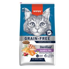 Wanpy Tahılsız Somon&Tuna Kısırlaştırılmış Kedi Ma