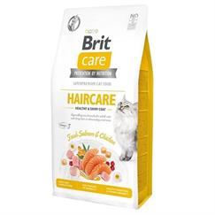 Brit Care Tahılsız Haircare Tavuklu Somonlu Kedi M