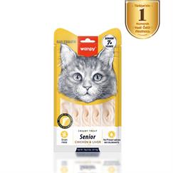 Wanpy Tavuklu & Ciğerli 7+ Yaş Kedi Krema Ödülü 5×