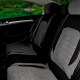 Volkswagen Caddy Trendline 2016 - 2021 Özel Dikim Koltuk Kılıfı / Tay Tüyü Gri, Siyah
