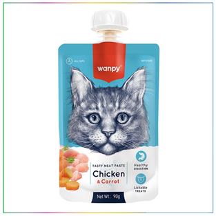 Wanpy Taze Tavuklu ve Havuçlu Kedi Et Ezmesi 90 Gram
