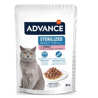 Advance Yetişkin Hindili Yaş Kedi Maması 85 Gram