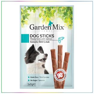 GardenMix Somonlu Köpek Stick Ödül 3 x 11 Gram