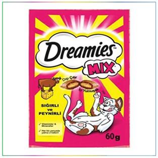 Dreamies Biftek Ve Peynirli Mix Kedi Ödülü 60 Gram