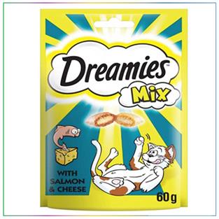 Dreamies Somon Ve Peynirli Mix Kedi Ödülü 60 Gram